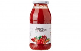 Pure & Sure Organic Pasta Sauce Arrabbiata  Glass Bottle  500 grams